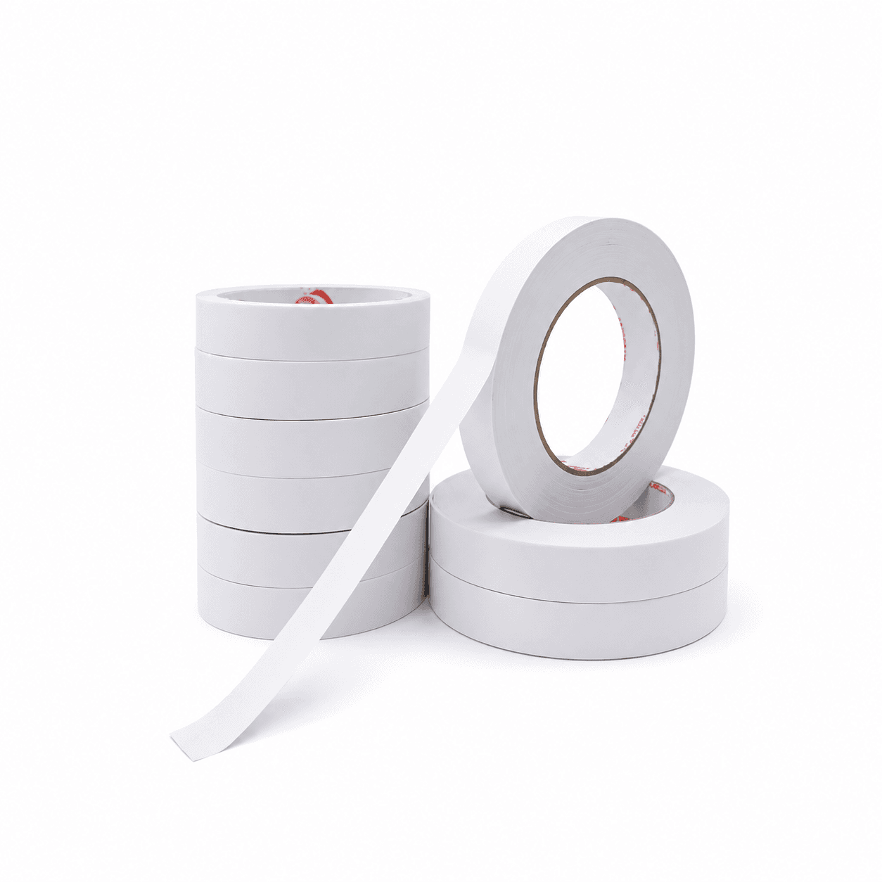 Tissue double-sided tape on a glassine liner from nibaL