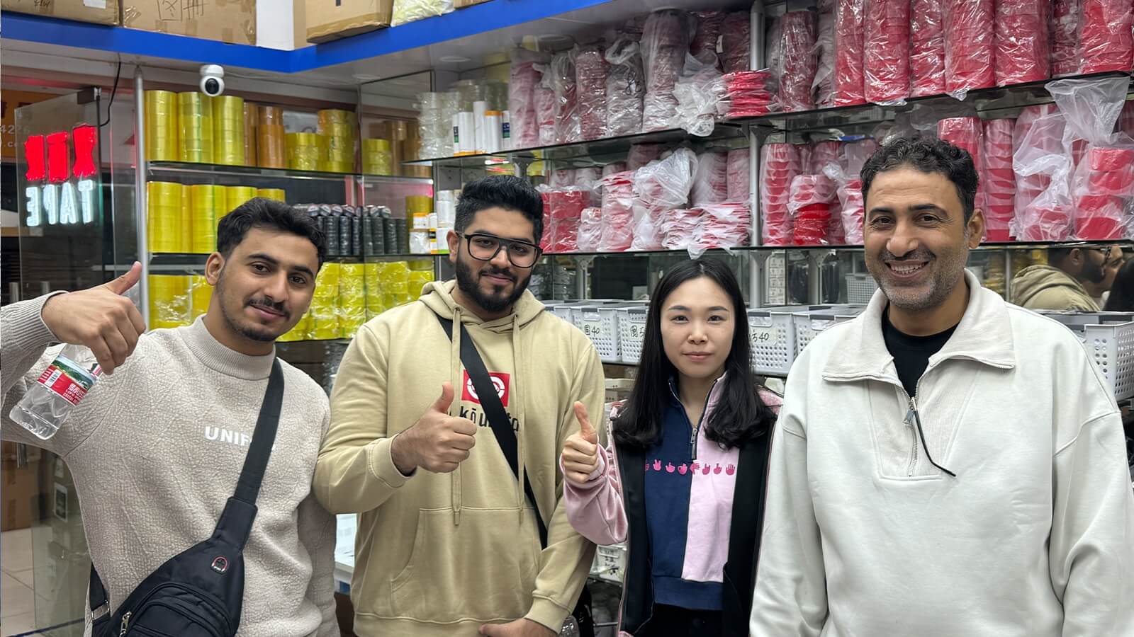 Customer visit to the nibaL adhesive tape showroom